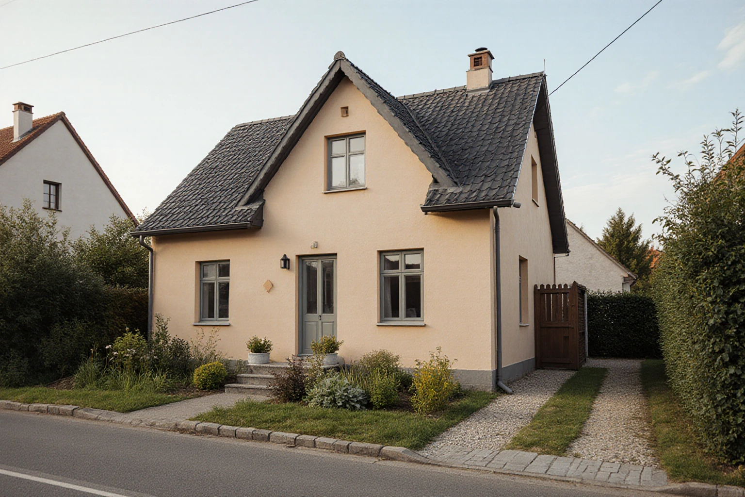 Compact Austrian residential house at the outskirts of town